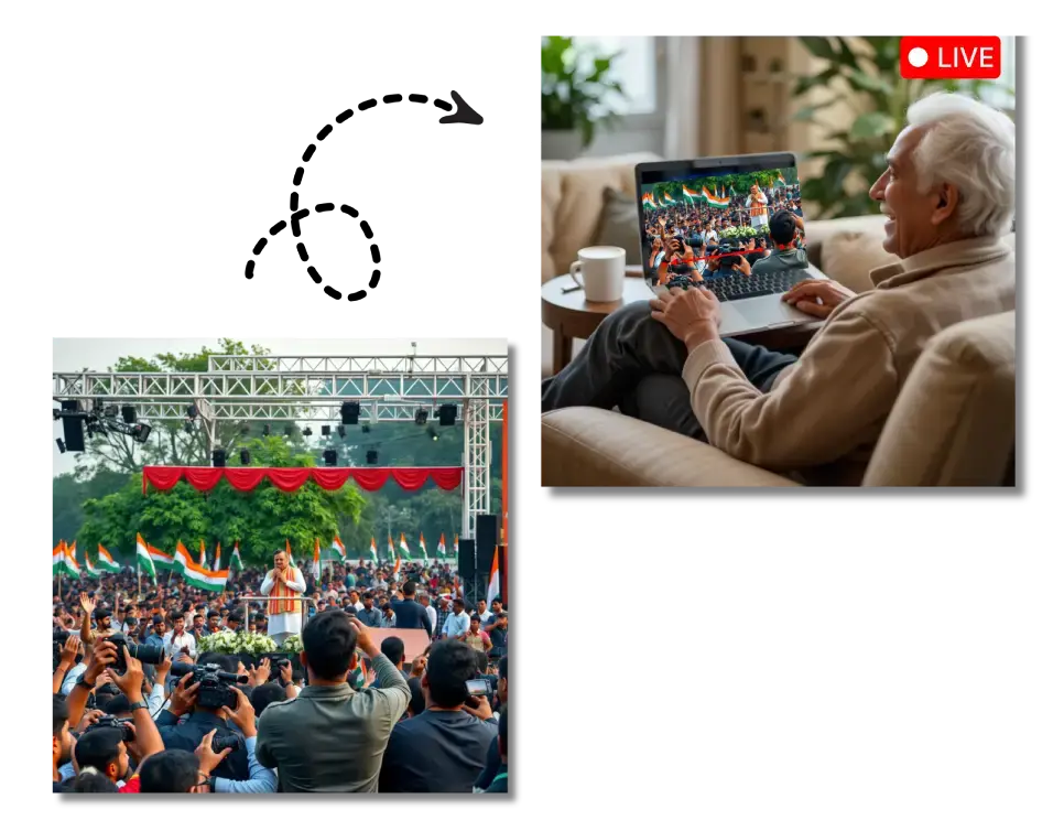 Live streaming for Political events
