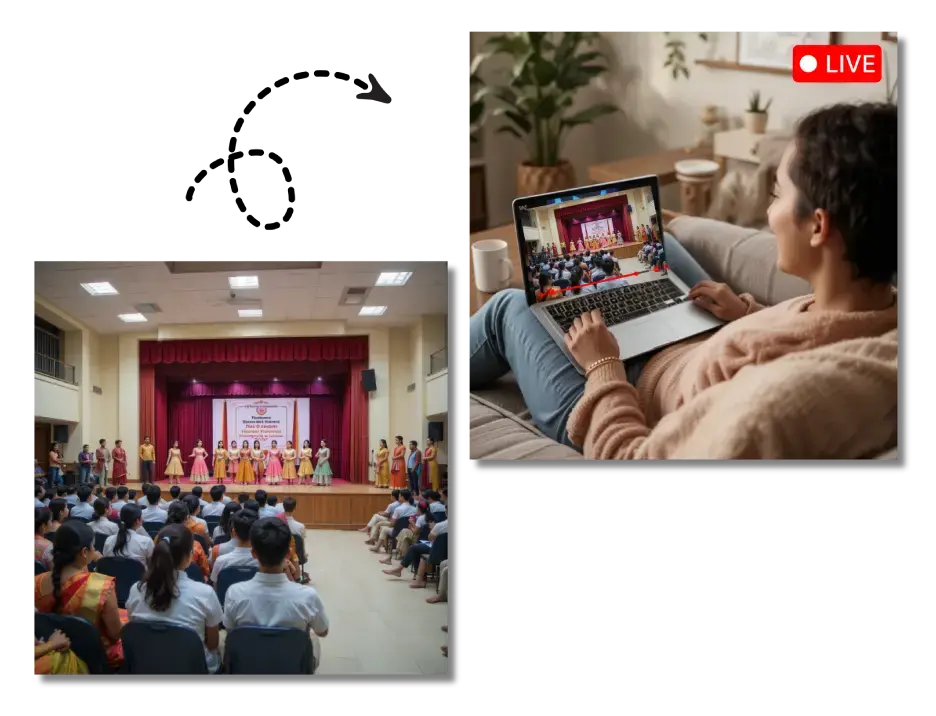 Live streaming for school events